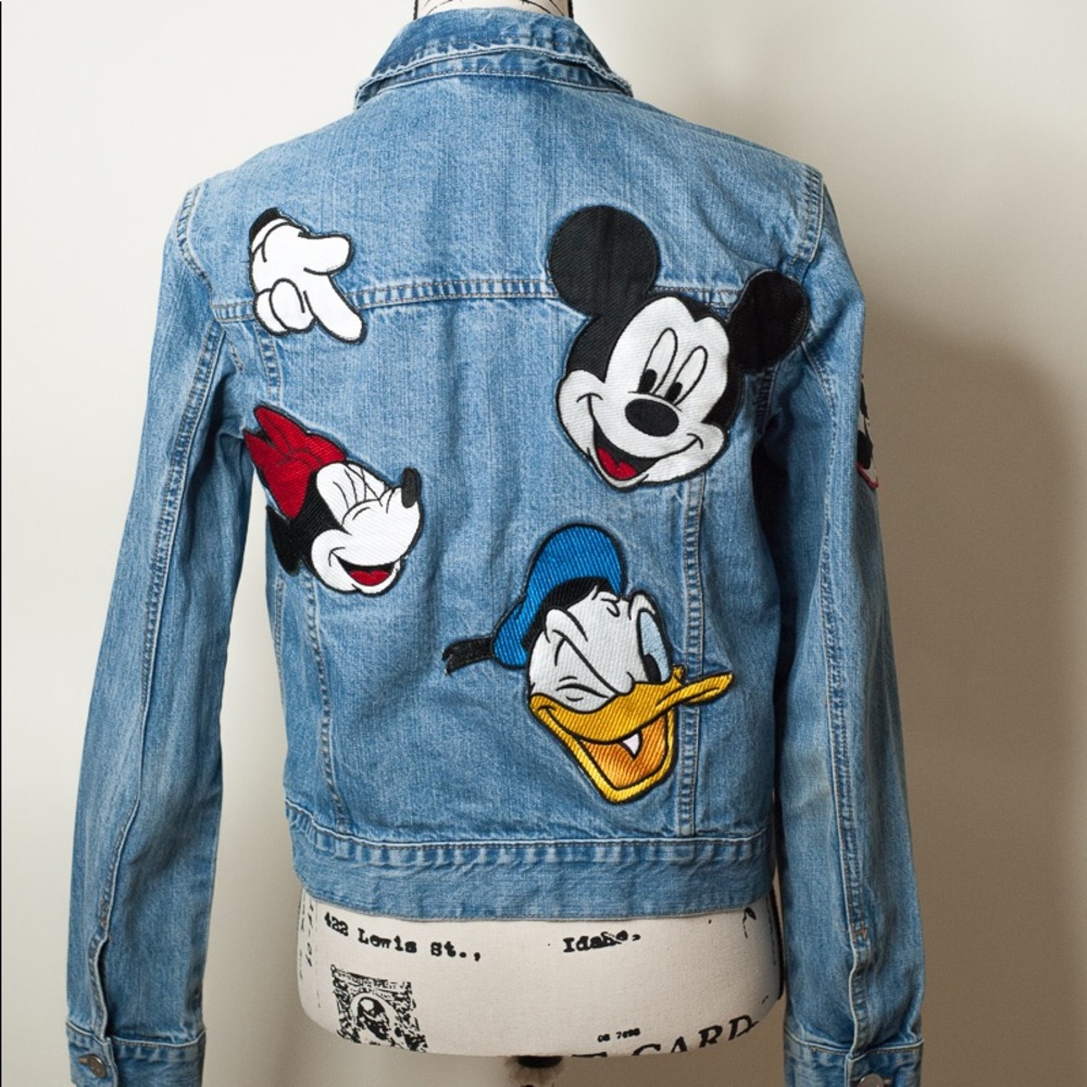 Zara Disney Mickey Mouse Denim Jacket